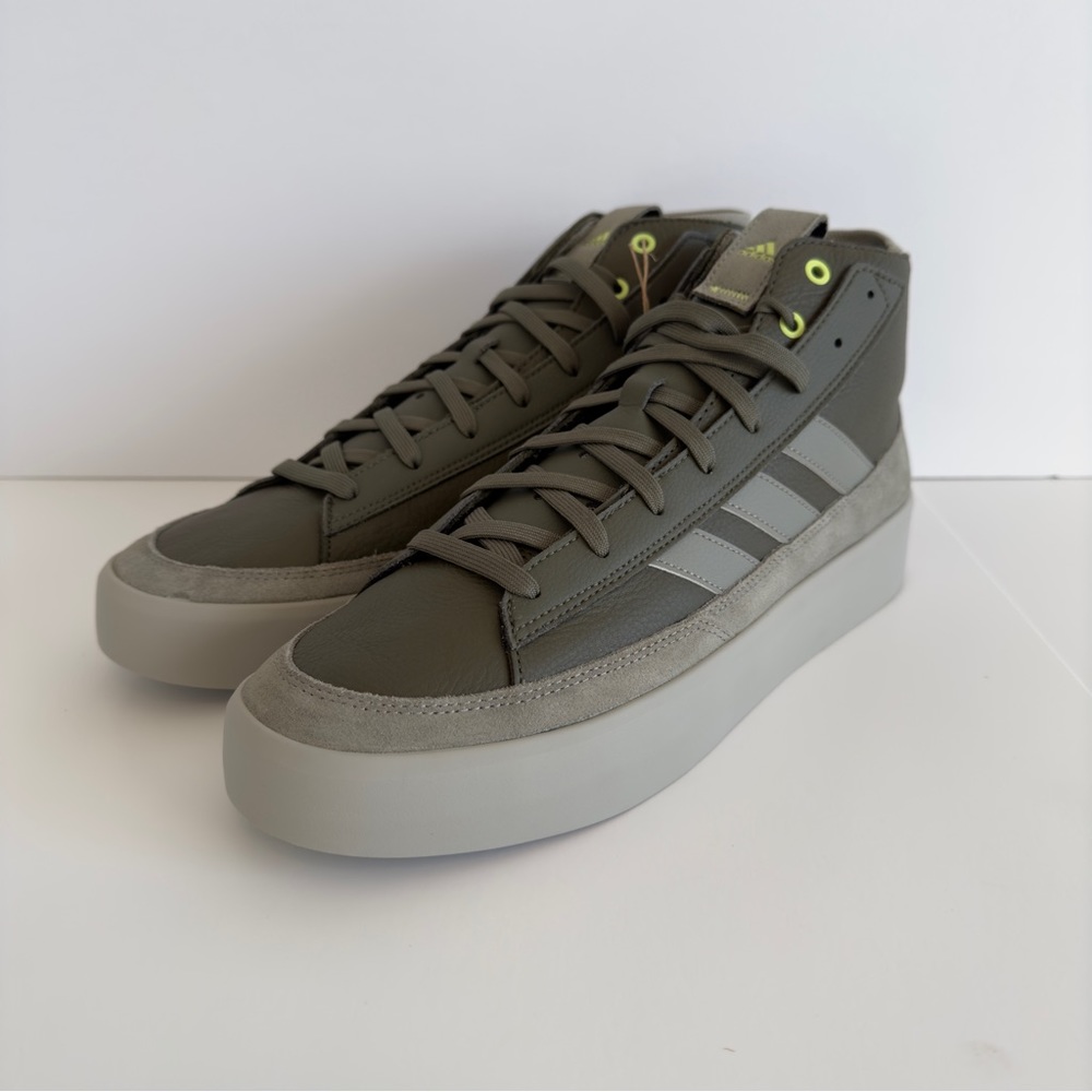 Adidas ZNSORED Hi Olive Strata / Silver Pebble / Pulse Lime IE9415